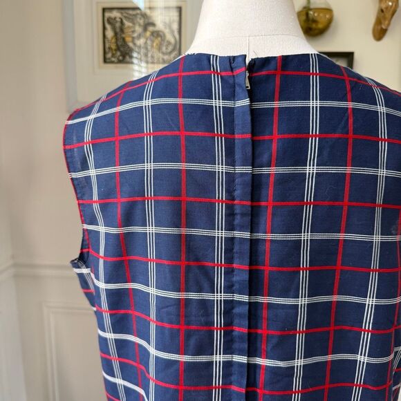 Vintage 60s Forever Prest by Peggy Gee Sleeveless Dropwaist Shift Dress XL - Picture 7 of 9